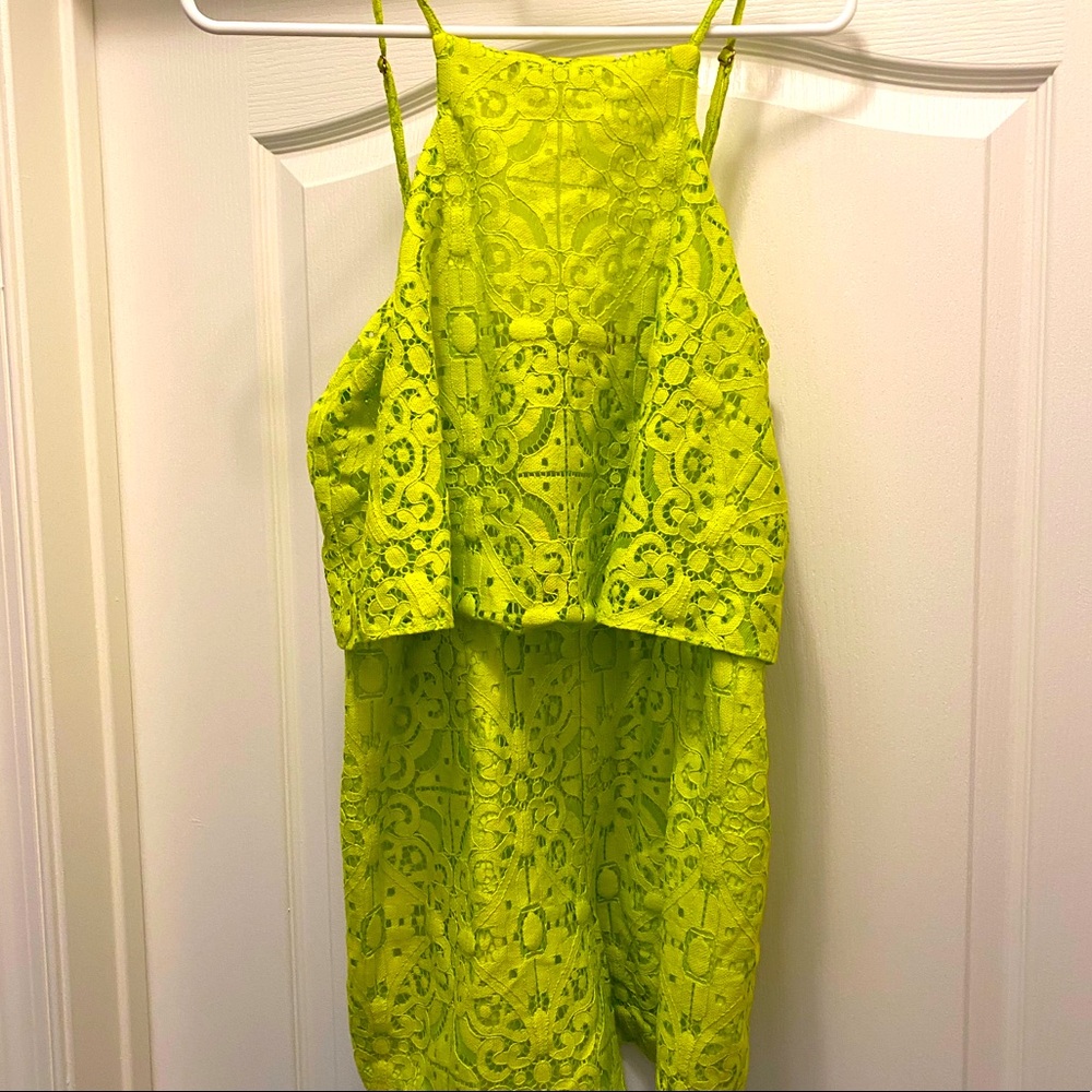Lilly Pulitzer Celyn Romper- lime green
